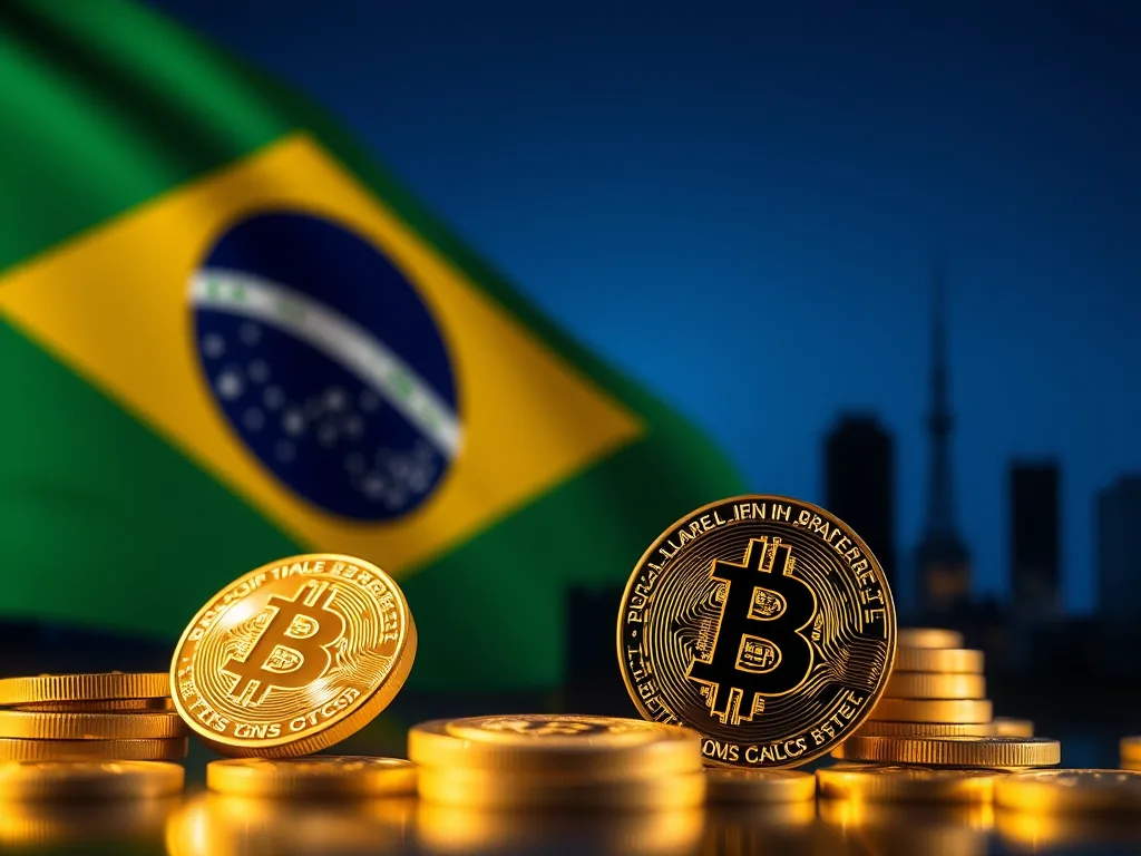 Reserva Soberana de Bitcoin no Brasil? Deputado solicita audiência pública 1 Reserva de Bitcoin no Brasil. Imagem: IA