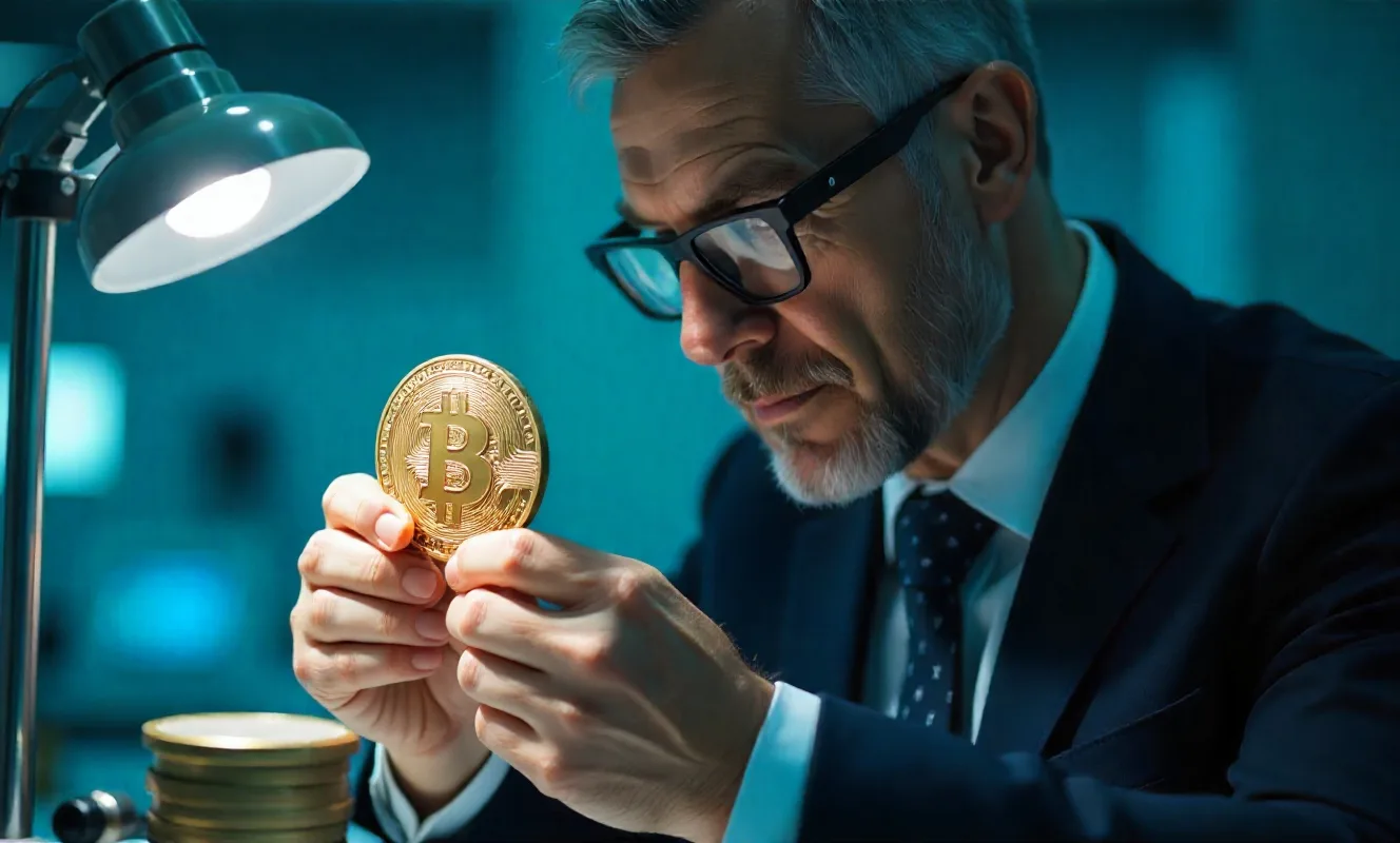 Receita Federal inspecionando operações com criptomoedas. Imagem: IA