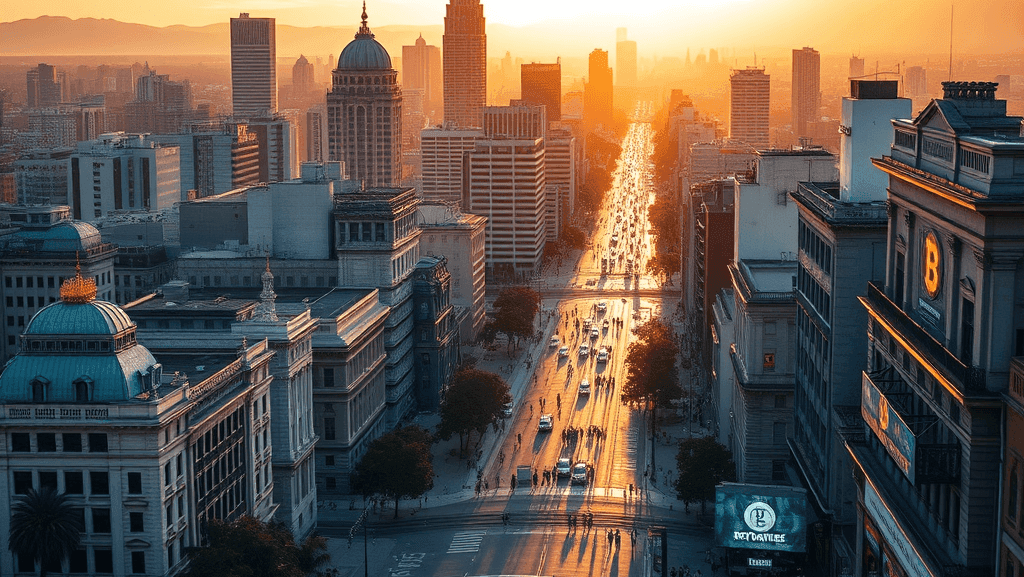 Buenos Aires quer ser a capital mundial das criptomoedas 1 Buenos Aires quer liderar o mundo cripto. imagem: IA