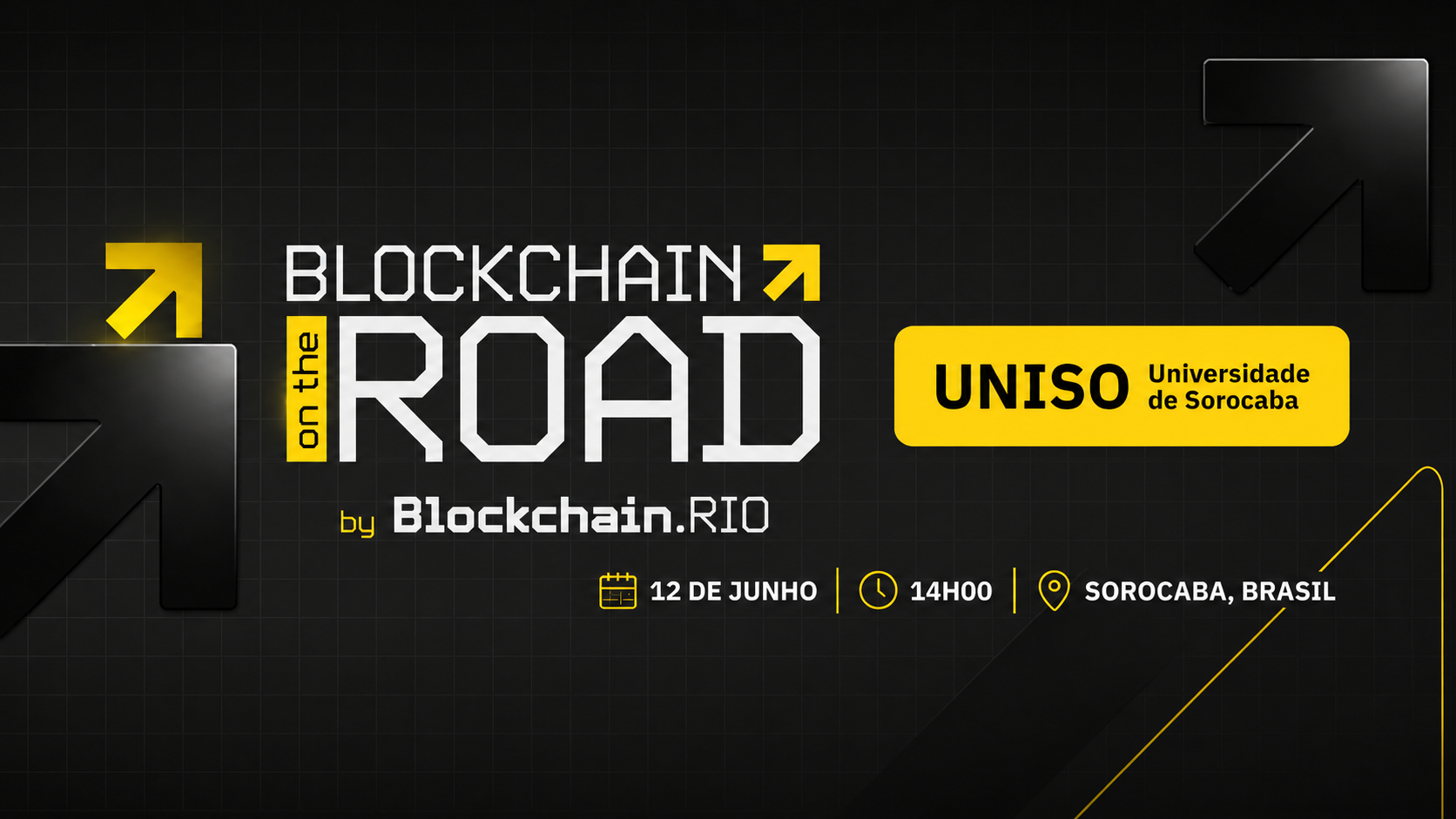Blockchain on the Road chega a Sorocaba: evento gratuito na UNISO debate tokenização, stablecoins e carreiras em Web3