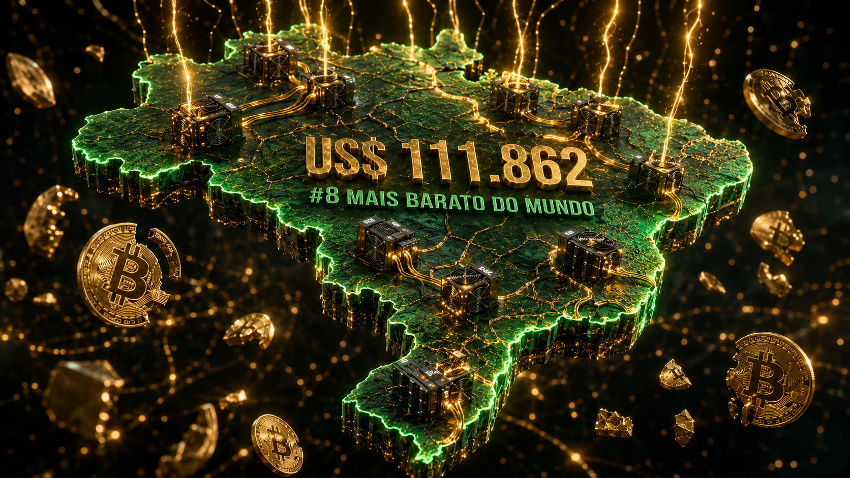 Brasil é o 8º país mais barato para minerar Bitcoin com custo de US$ 111.862 por BTC 1 Brasil é o 8º país mais barato para minerar Bitcoin com custo de US$ 111.862 por BTC
