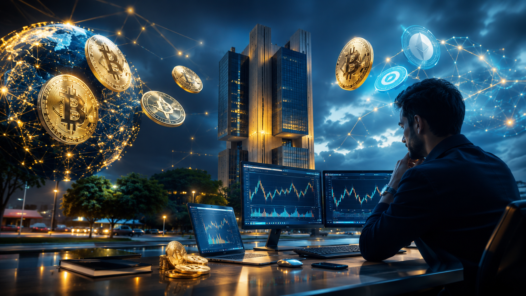 Brasileiros investiram US$ 14,68 bi em cripto em 2026, aponta BC