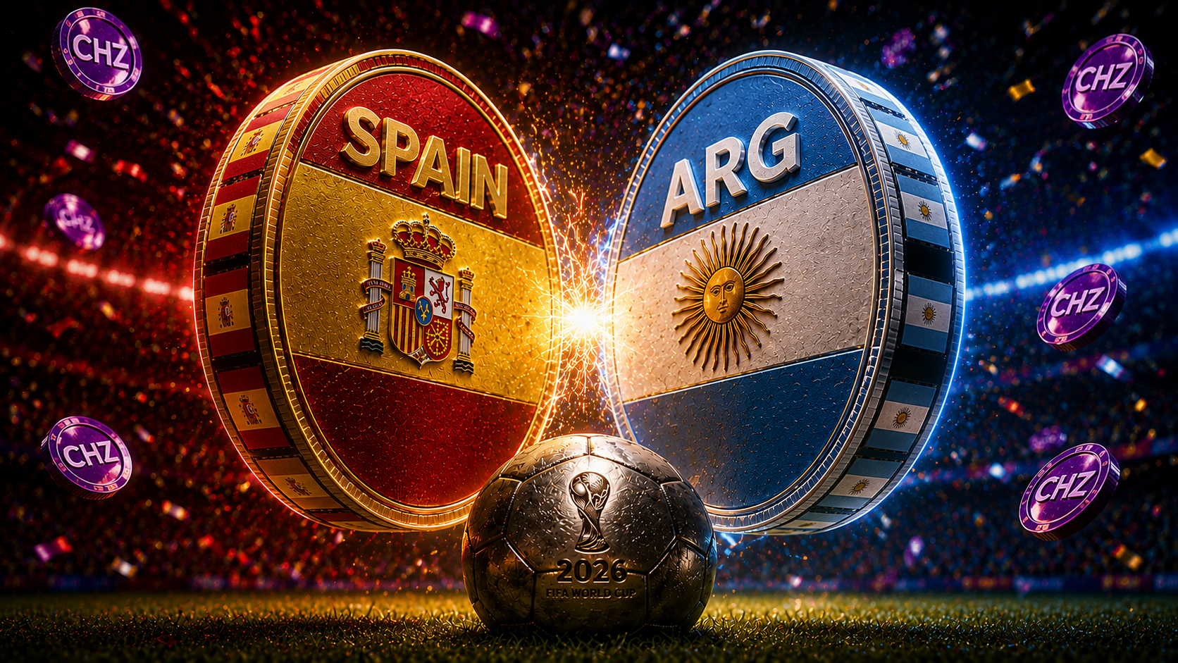Fan Tokens de Espanha e Argentina disparam antes da final da Copa do Mundo 2026 3 Fan Tokens de Espanha e Argentina disparam antes da final da Copa do Mundo 2026