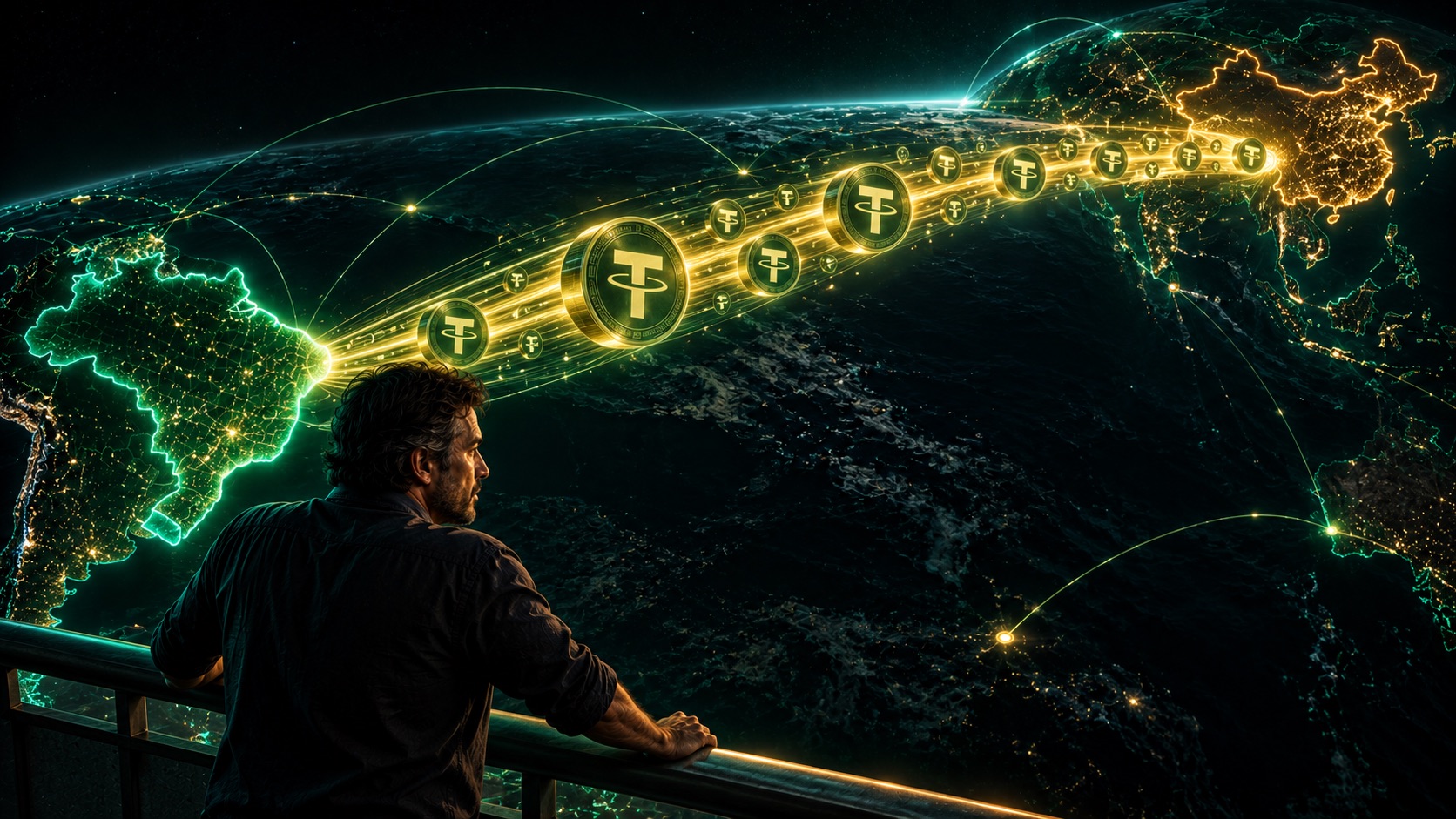 Pix com a China? Coins.xyz aposta em stablecoins para corredor entre Brasil e Ásia 1 Coins.xyz revela plano de corredor de pagamentos entre Brasil e Ásia com stablecoins. Imagem: IA